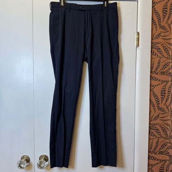 PETER MILLAR Highland Performance Chino Pants Navy Mens 32X32 MF19EB50FB - Picture 1 of 6